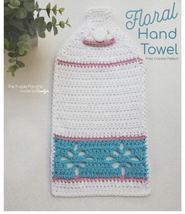 Easy Floral Hand Towel
