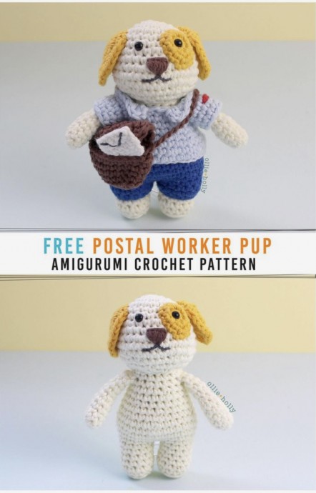Craft a Cute Postal Worker Puppy Amigurumi: Complete Guide and Materials Needed Craft a Cute Postal Worker Puppy Amigurumi: Complete Guide and Materials Needed