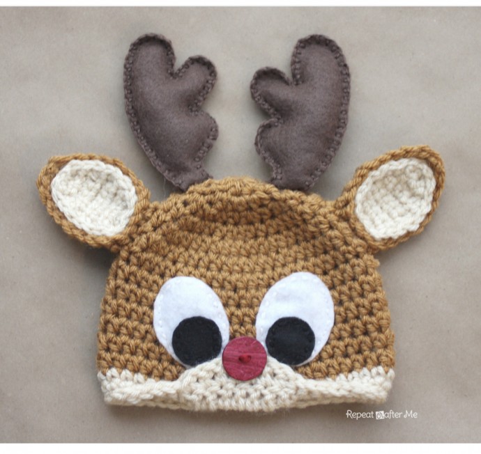 DIY Rudolph the Reindeer Hat