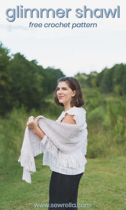 Crochet The Glimmer Shawl