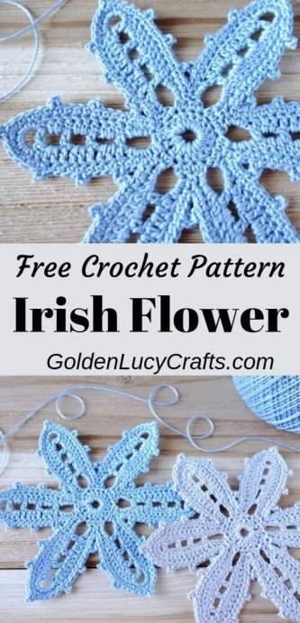 DIY Irish Crochet Flower