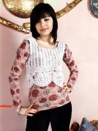 Crochet White Crop Top Crochet White Crop Top