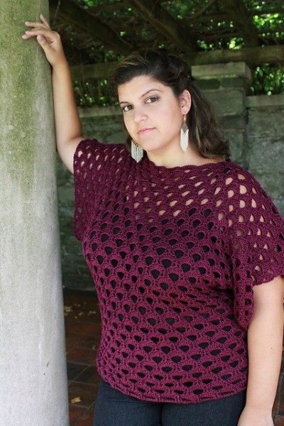 Inspiration. Crochet Plus Size Tops.