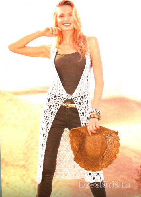 ​Crochet Long Vest