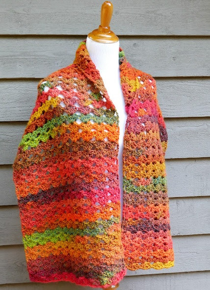 Crochet Autumn Colors Shawl