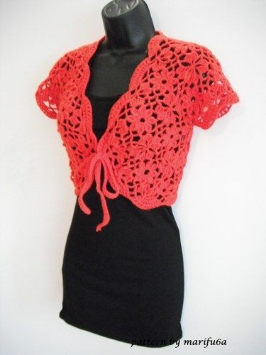 Inspiration. Crochet Bolero.