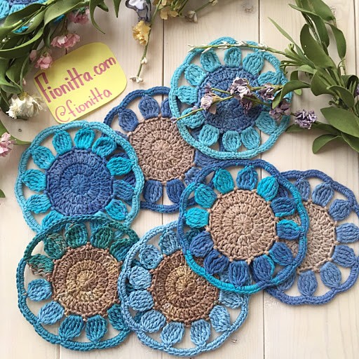 Inspiration. Crochet Coasters.