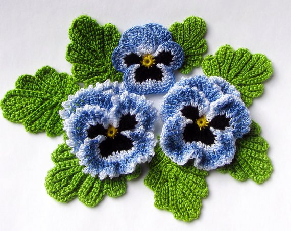 Inspiration. Crochet Spring Flowers.