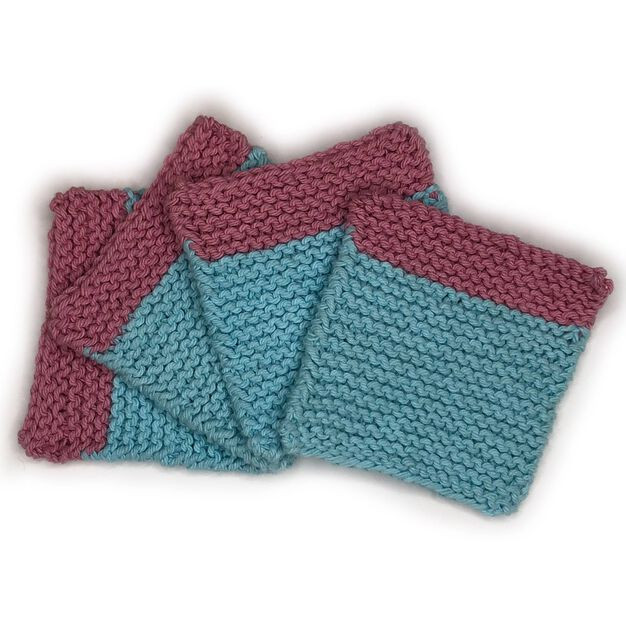 Inspiration. Knit Coasters.