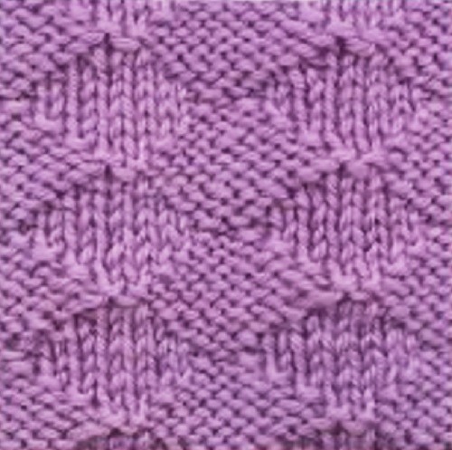 ​Knit Diamond Stitch