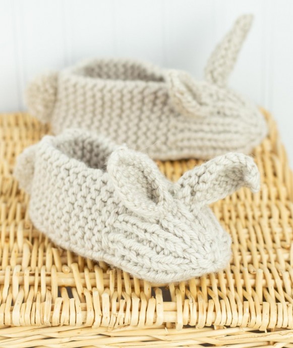 ​Knit Slippers with Ears