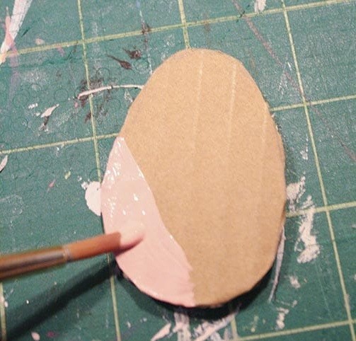 Easter Cardboard Wreath Easter Cardboard Wreath
