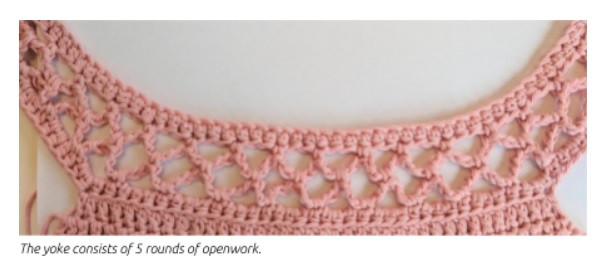 Helping our users. ​Crochet Top with Net Sides.