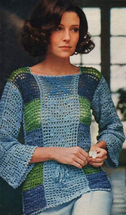 Inspiration. Crochet Fillet Blouses.