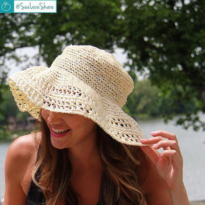 Inspiration. Crochet Sun Hats.