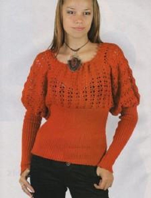​Pullover with Baloon-Sleeves