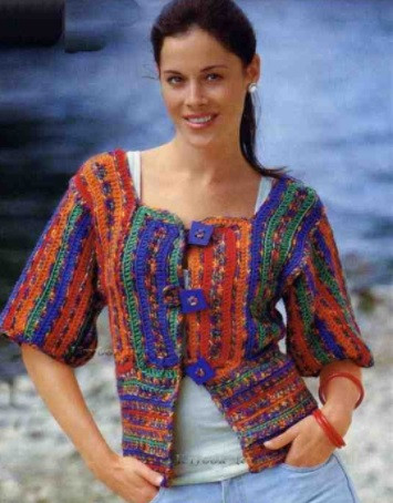 Colorful Crochet Jacket Colorful Crochet Jacket