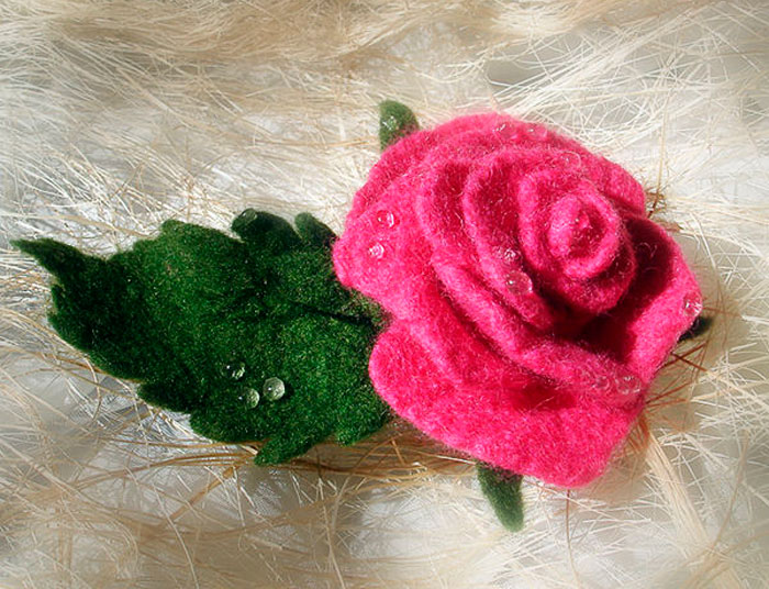 ​Felting Rose