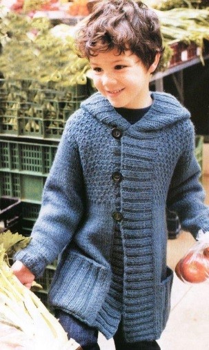 ​Grey Knit Jacket for Boy