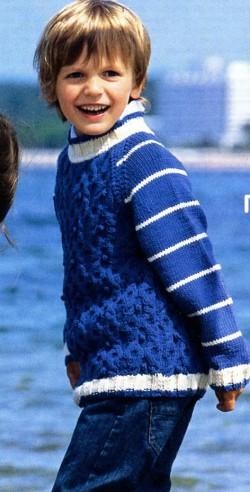 Helping our users. Blue and White Knit Baby Pullover. Helping our users. Blue and White Knit Baby Pullover.