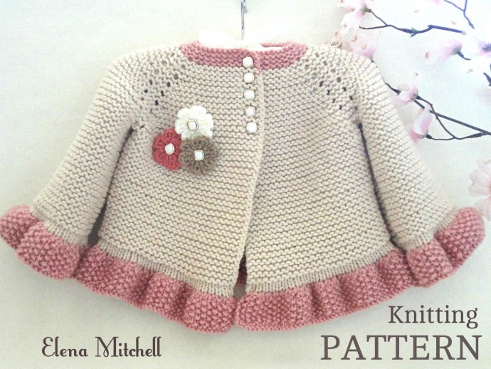 Inspiration. Knit Baby Girl's Coat.