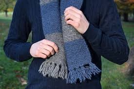 Inspiration. Knit Men's Scarves.