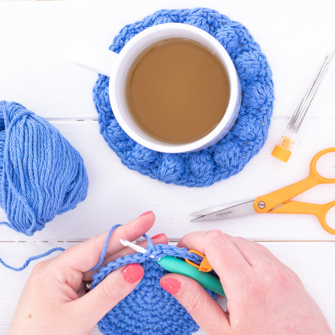 ​Crochet Coasters with Fringe