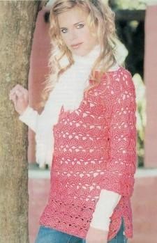 ​Crochet Pink Tunic