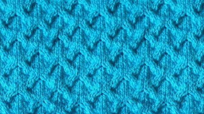 ​Relief Rhombs Knit Stitch