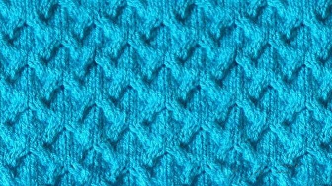 Relief Rhombs Knit Stitch Relief Rhombs Knit Stitch