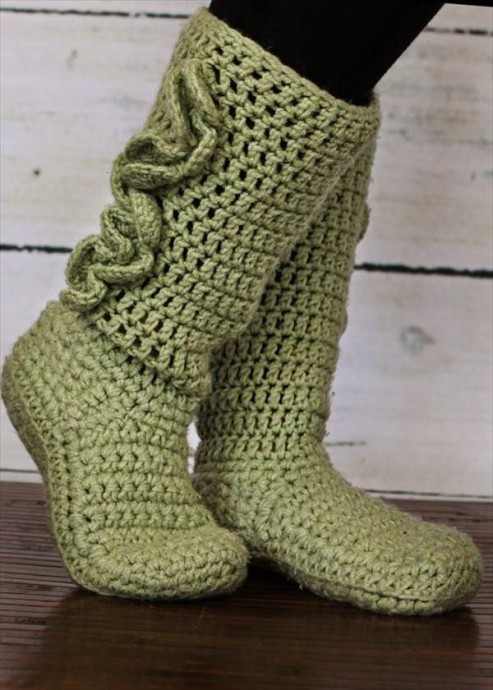 Inspiration. Crochet Boots.