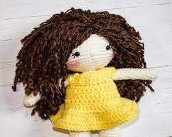 Inspiration. Crochet Dolls' Hair.