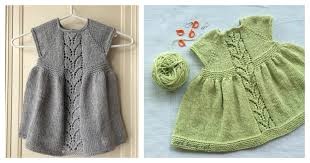 Inspiration. Knit Baby Girl Dresses.