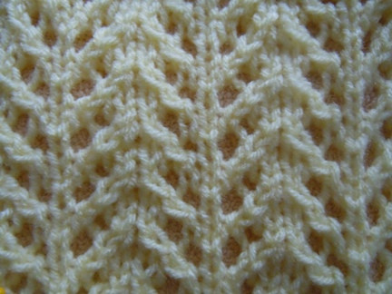 ​Knit Chevron Rib Pattern