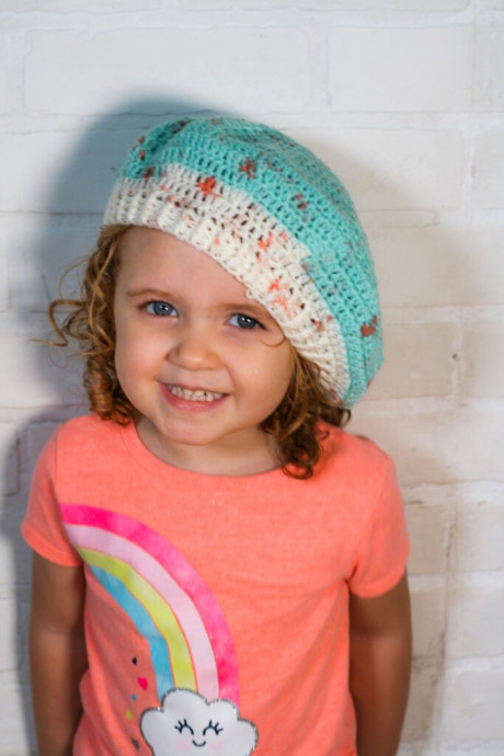 Bright Crochet Beret