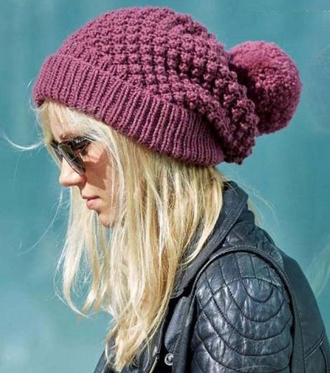 Helping our users. ​Slouchy Burgundy Hat.