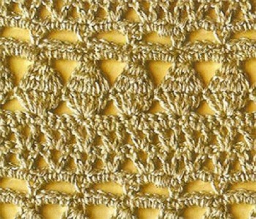 Relief Crochet Fringe Pattern Relief Crochet Fringe Pattern