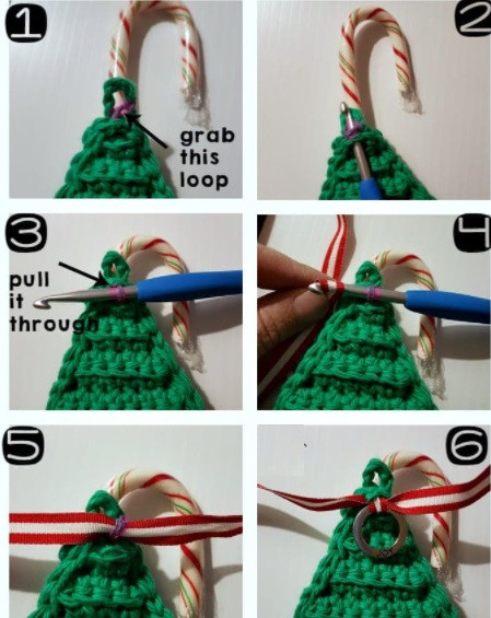 Easy Candy Cane Christmas Tree Crochet Pattern for Beginners Easy Candy Cane Christmas Tree Crochet Pattern for Beginners