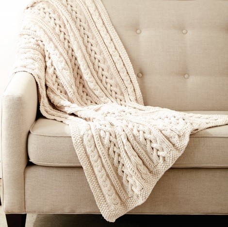 Helping our users. ​Knit Aran Afghan.