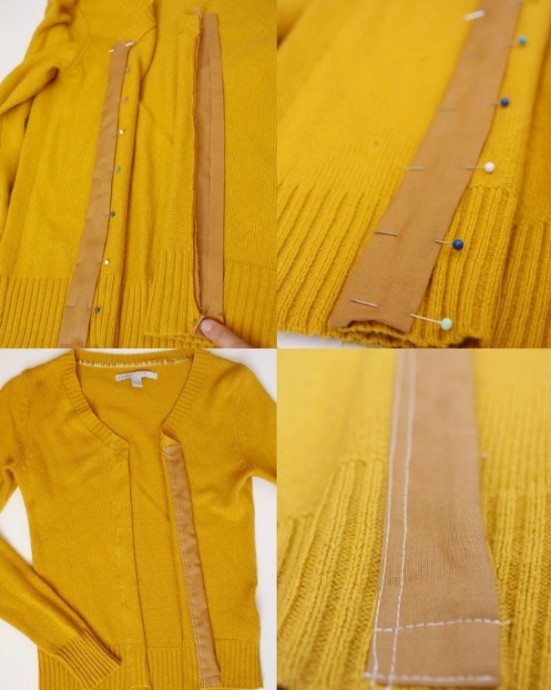Complete Guide to Sewing an Upgraded Jumper with Fabric Stripes and Buttons Complete Guide to Sewing an Upgraded Jumper with Fabric Stripes and Buttons