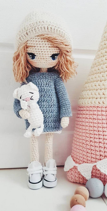 Inspiration. Crochet Dolls' Hair.