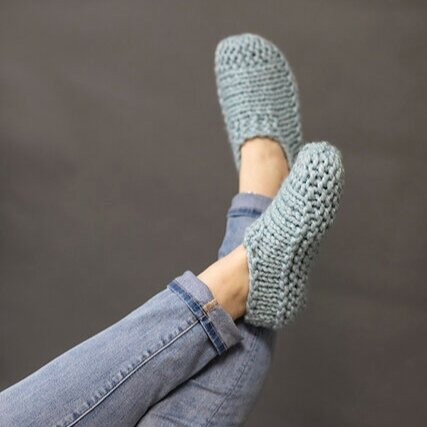 Inspiration. Knit Slippers.