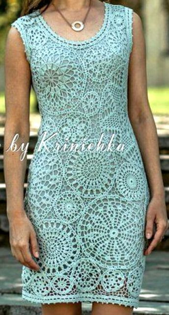 Inspiration. Tender Knit and Crochet Dresses.