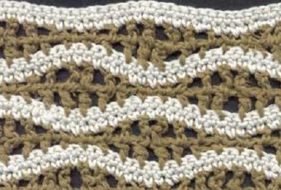 Simple Two-Colored Crochet Pattern