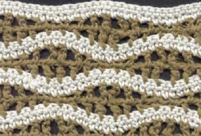 Simple Two-Colored Crochet Pattern Simple Two-Colored Crochet Pattern