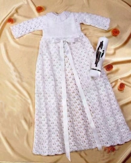 White Crochet Dress for a Girl