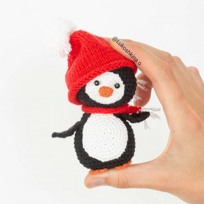 Crochet Penguin with Hat