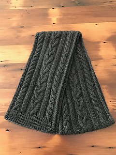 Helping our users. ​Knit Cabled Men’s Scarf.