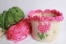 Inspiration. Crochet Baskets.