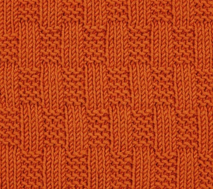 Lateral Basket Knit Stitch Lateral Basket Knit Stitch